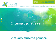 Tablet Screenshot of dechzivota.cz